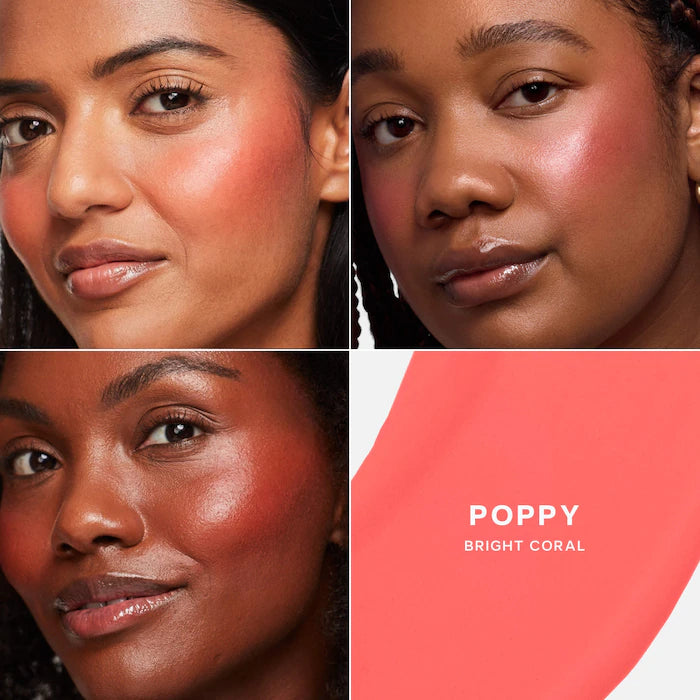 Dew Blush Liquid Cream Blush-Poppy - bright coral