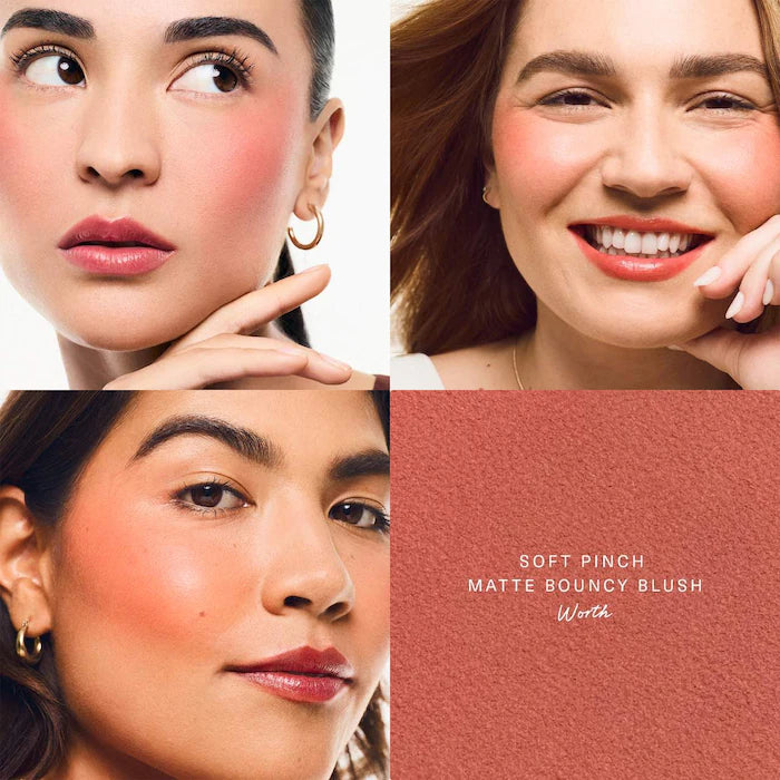 Soft Pinch Matte Bouncy Blush-Worth - true rose