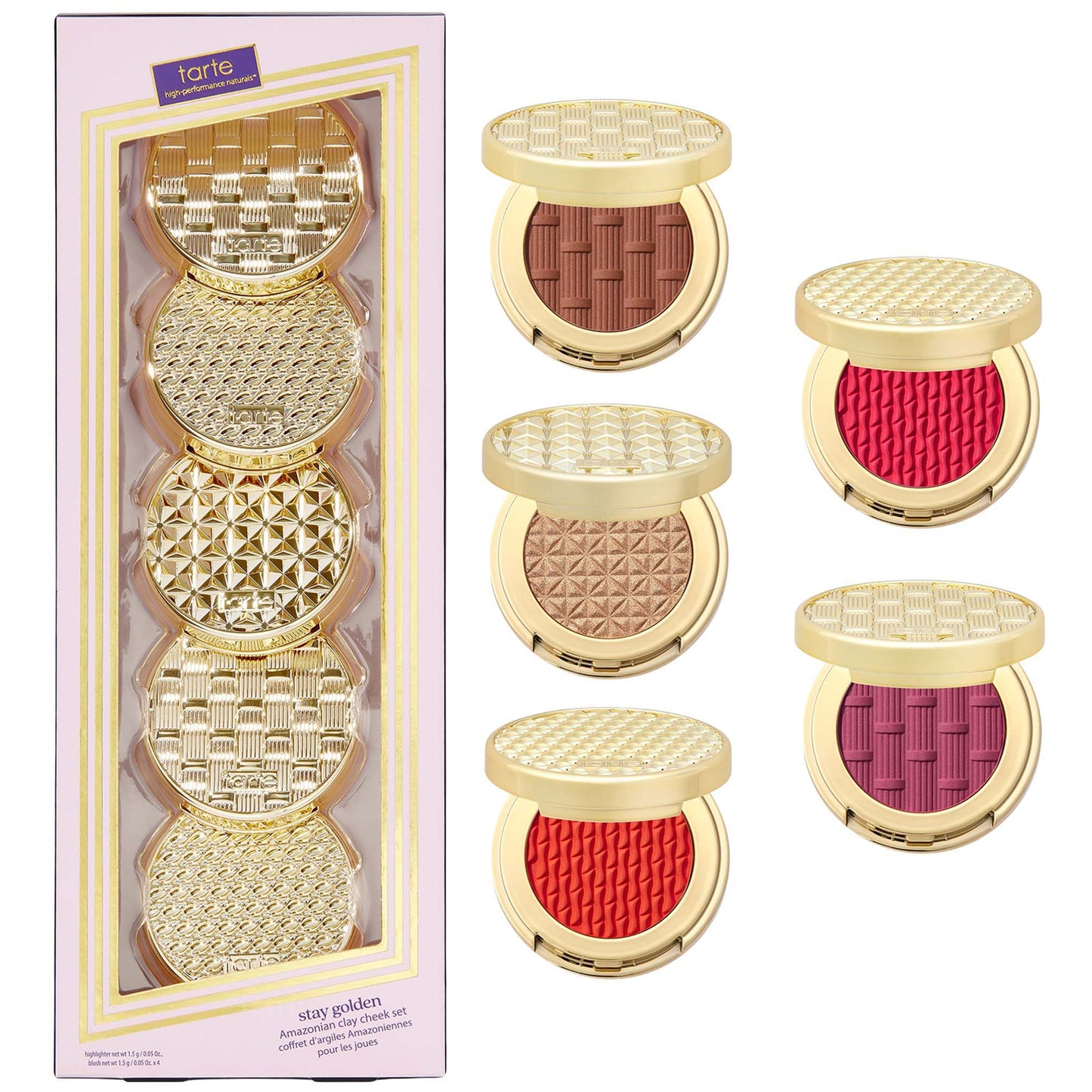 stay golden Amazonian clay cheek set- Red & berries