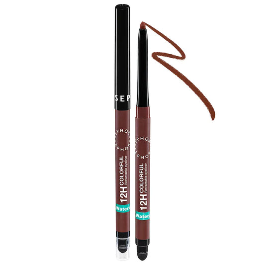 12HR Colorful Waterproof Retractable Eyeliner-04 Matte Terracotta - warm reddish brown
