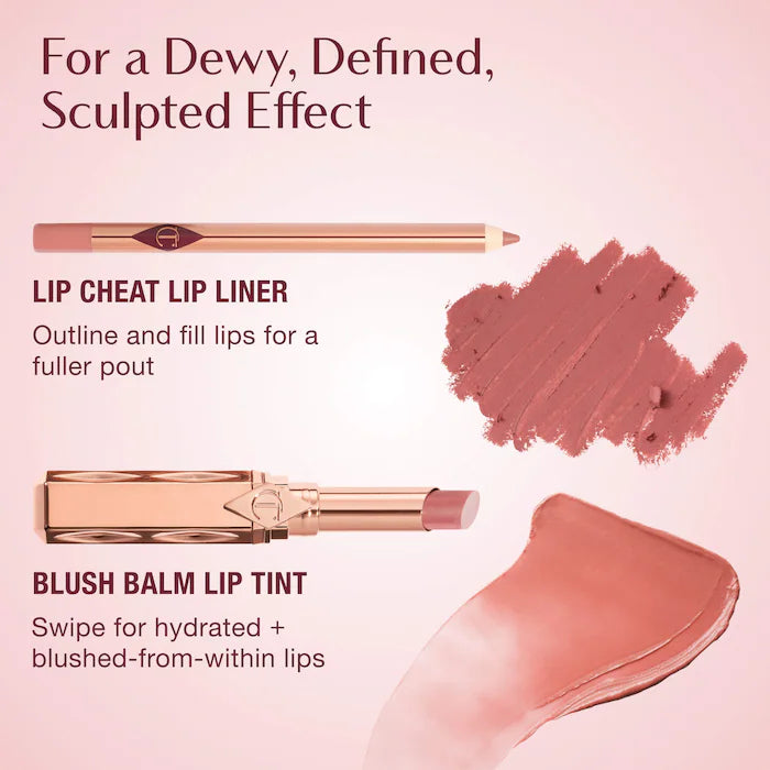 Pillow Talk Long Lasting Blush Balm Sheer Lip Tint-Pillow Talk Medium - a sheer neutral cool rose
