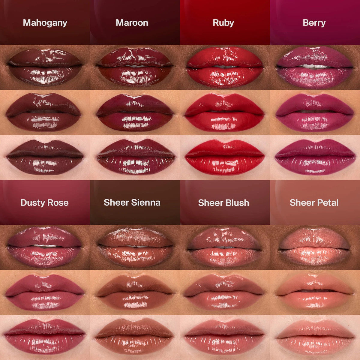 Atomic Shake High-Shine Longwear Lip Lacquer Lipstick - Mahogany - cool brown