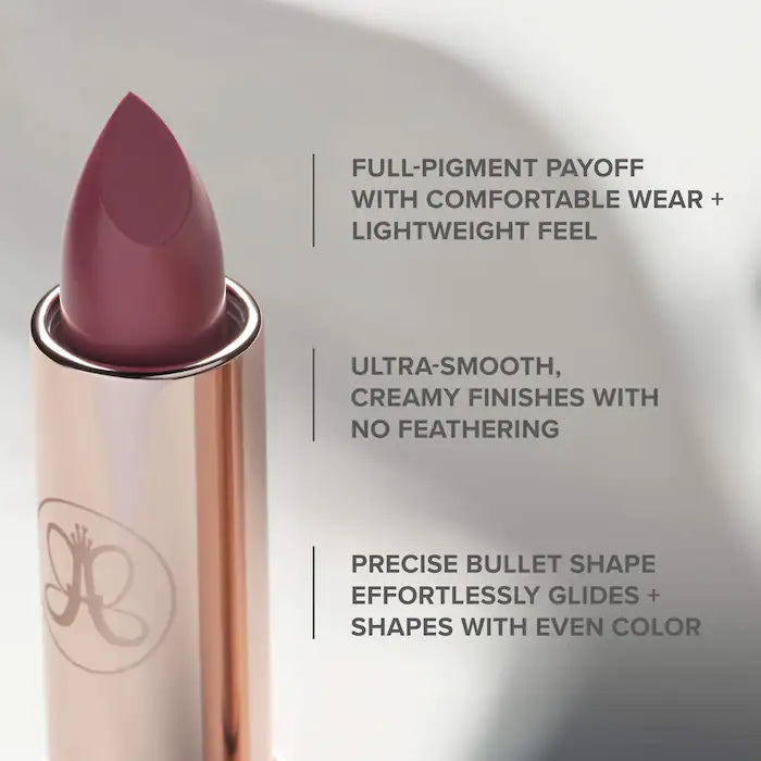 Full-Pigment Matte & Satin Velvet Lipstick-Blush Brown - pinky brown with a matte finish