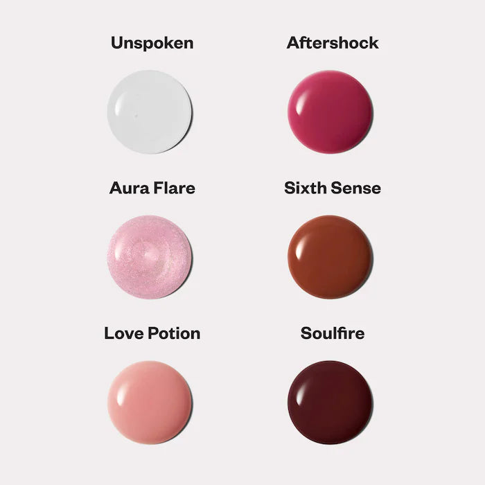 Lip Pulse Glassy Lip Plumper Gloss-Aura Flare - clear with iridescent pink shimmer