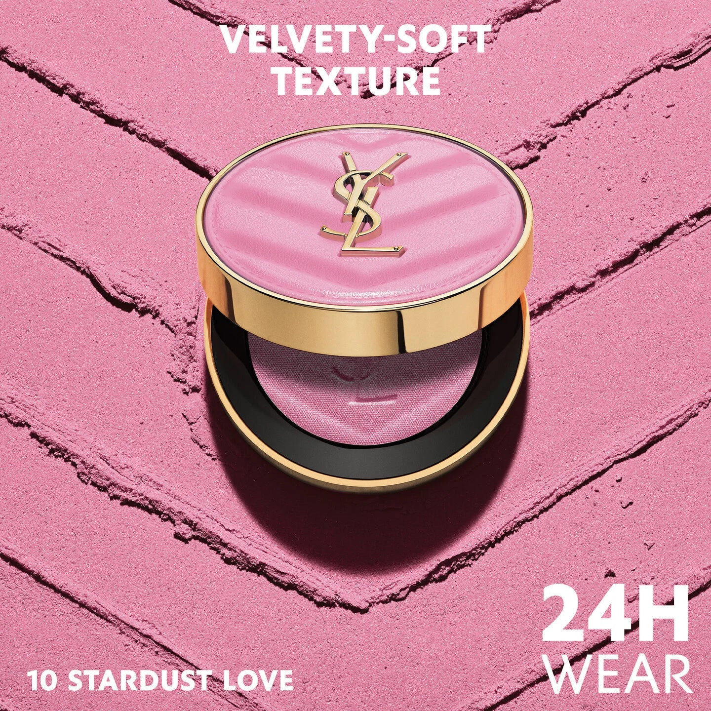 Make Me Blush 24H Buildable Powder Blush- 10 Stardust love - Baby pink shimmer