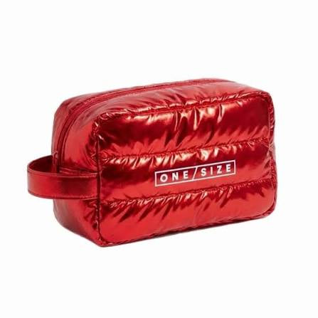 Chrome cloud makeup bag