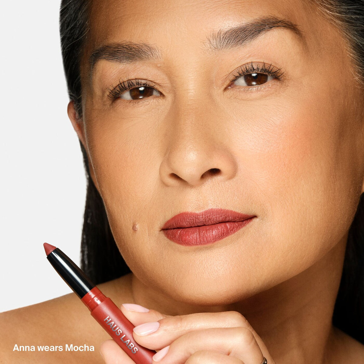 Le Monster Lip Crayon Vegan Lipstick and Lip Liner - MOCHA MATTE