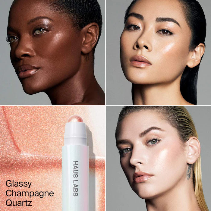 Bio-Radiant Glassy Balm Highlighter Stick-Glassy Champagne Quartz - champagne gold