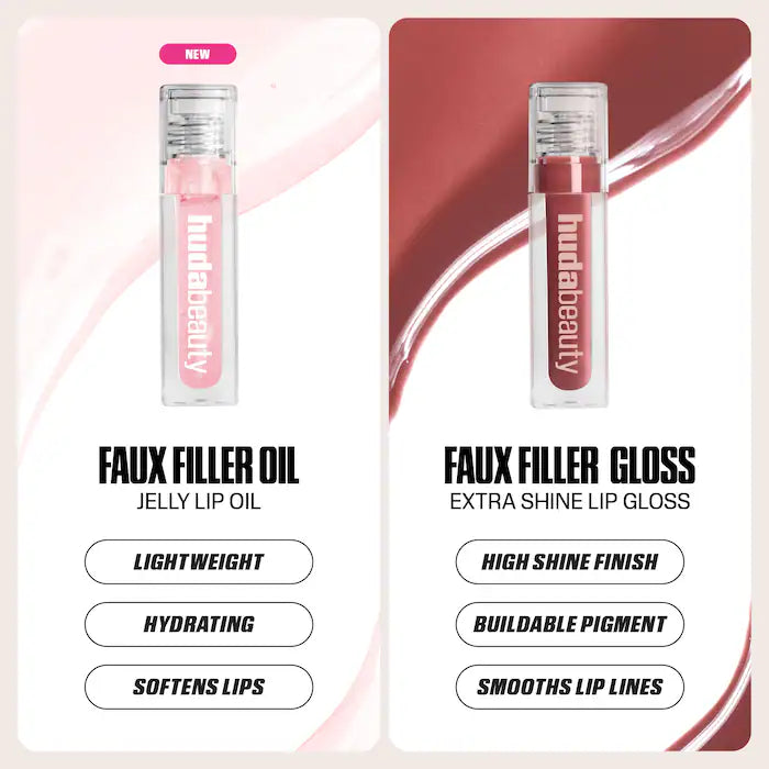 Faux Filler Ultra-Hydrating Tinted Jelly Lip Oil-Juicy Goji - sheer electric pink