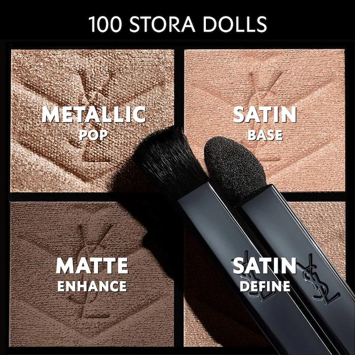 Couture Mini Clutch Eyeshadow Palette-100 Stora Dolls - cool nude beige, taupes and chocolate