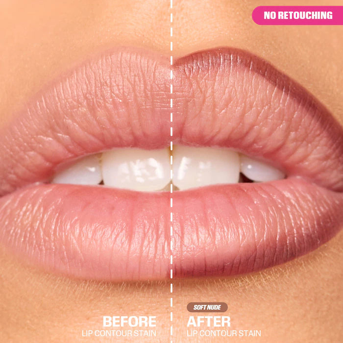 Lip Contour Lip Stain for 12-Hour Wear-Soft Nude - neutral brown