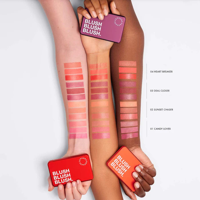 Blush Blush Blush. Cream & Powder Palette-01 Candy Lover - fresh pink blush palette