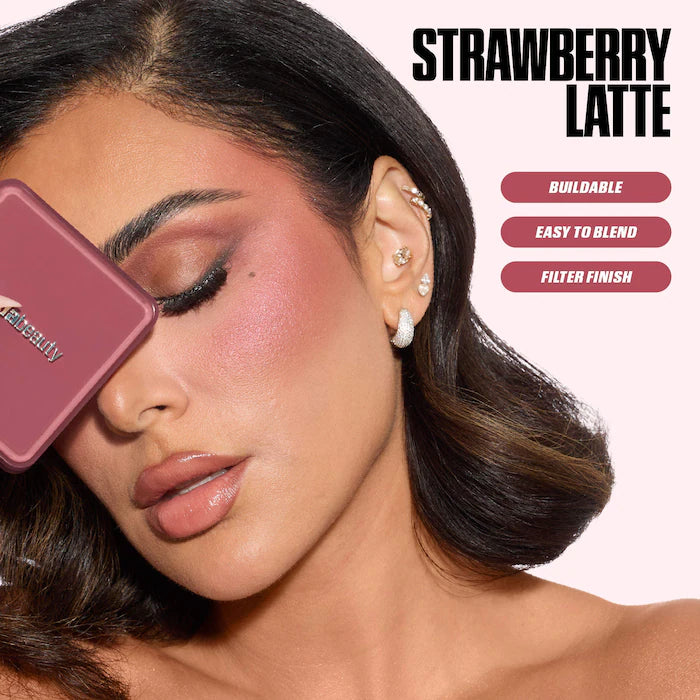 Blush Filter Blurring Blushlighters Palette-Strawberry Latte