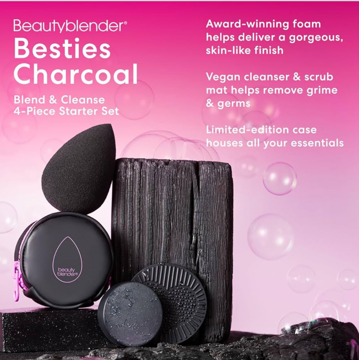 Besties Charcoal Blend & Cleanse 4-Piece Starter Set