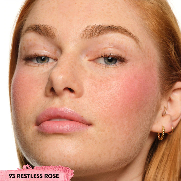 Make Me Blush 24H Buildable Powder Blush-93 Restless Rose - peachy pink satin