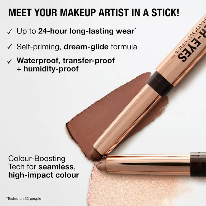 Exagger-Eyes Waterproof Eyeshadow Stick-Bronzed Garnet - seductive reddish bronze