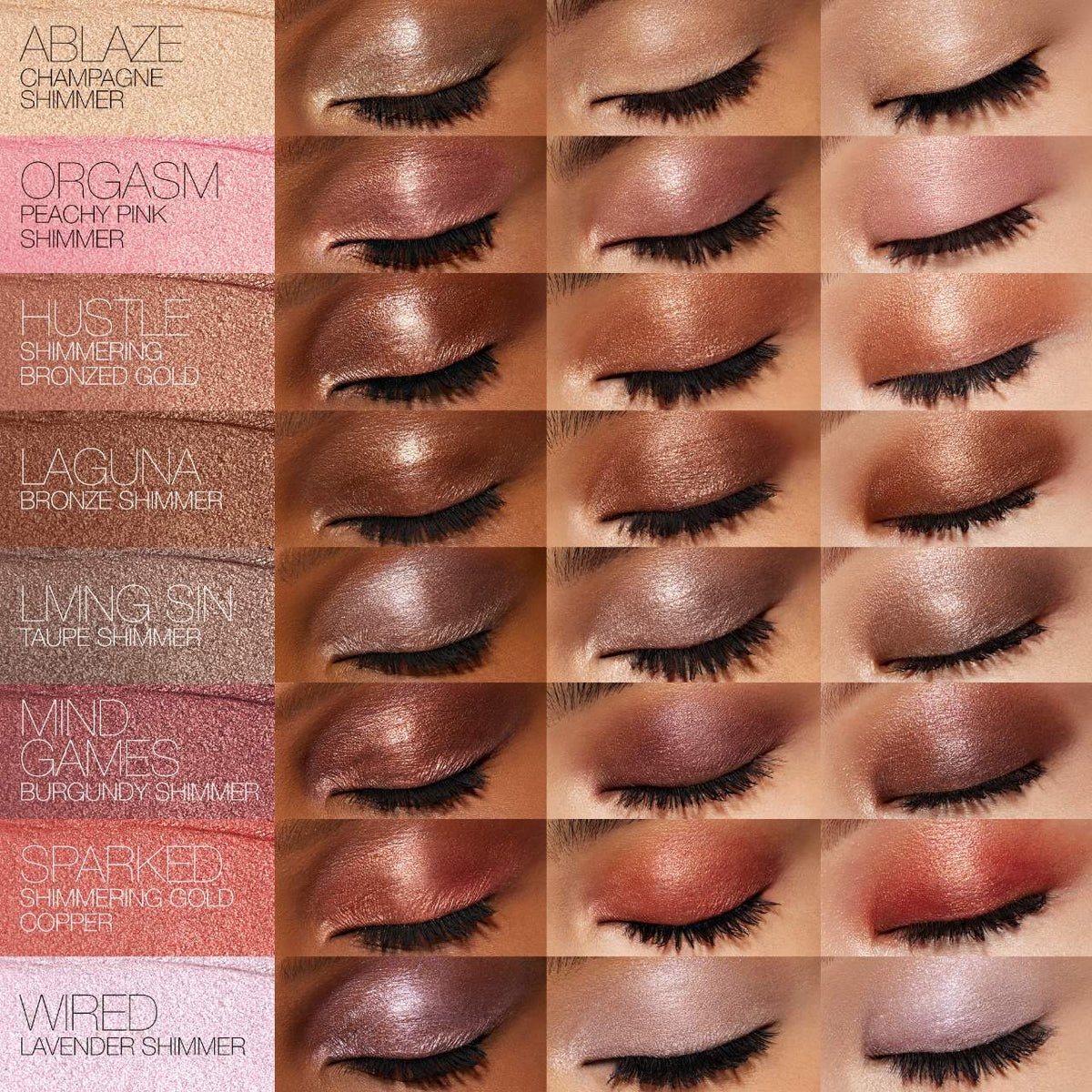 Total Seduction Smudge-Proof Eyeshadow Stick - Orgasm - Peachy pink shimmer