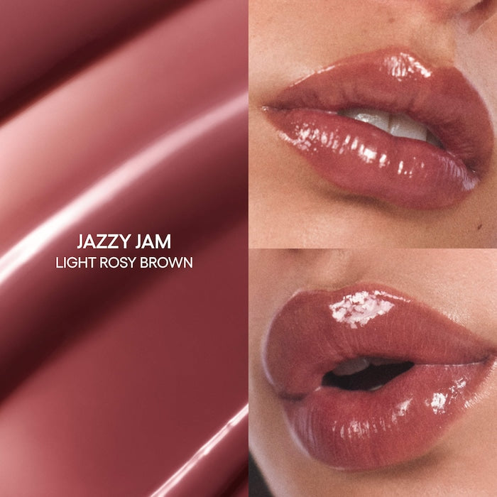 JuicePop Box Hydrating & Lightweight Oil Lip Tint-Jazzy Jam - Light Rosy Brown