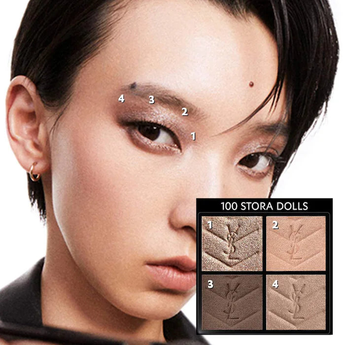 Couture Mini Clutch Eyeshadow Palette-100 Stora Dolls - cool nude beige, taupes and chocolate
