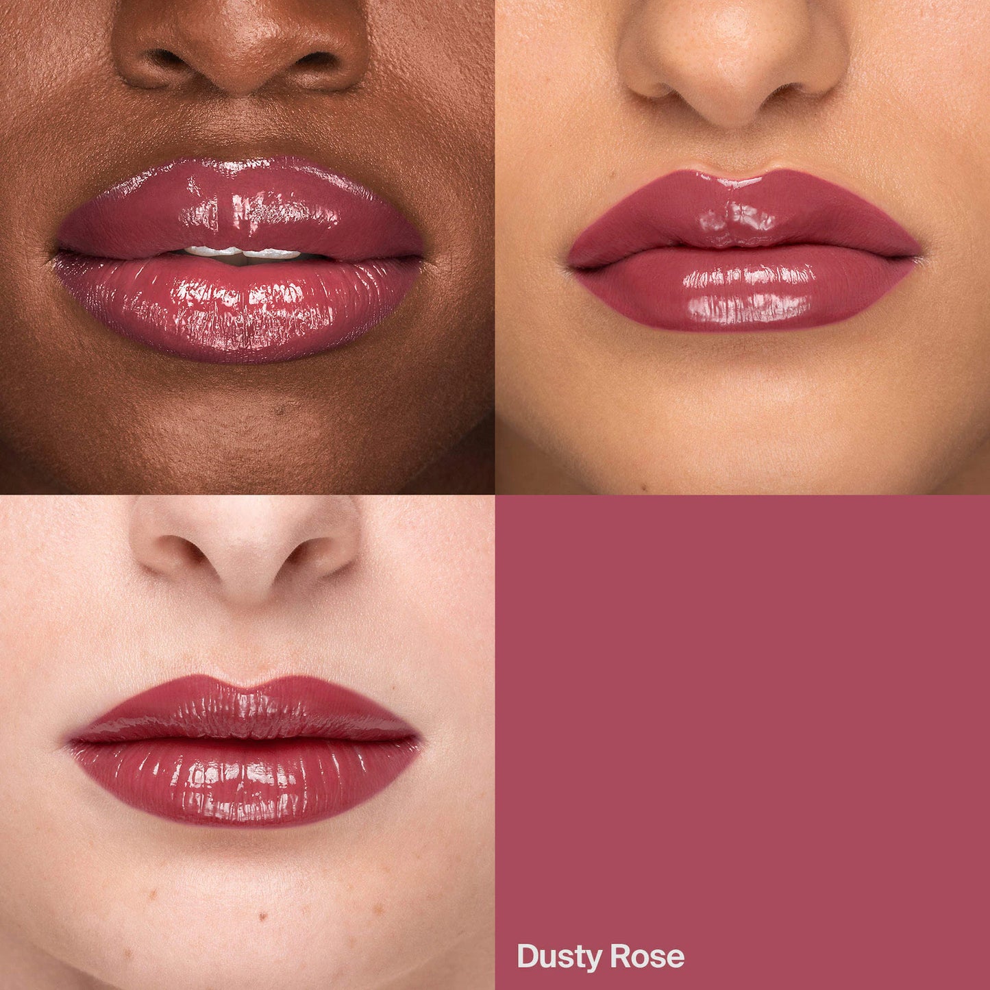 Atomic Shake High-Shine Longwear Lip Lacquer Lipstick-Dusty Rose - soft berry