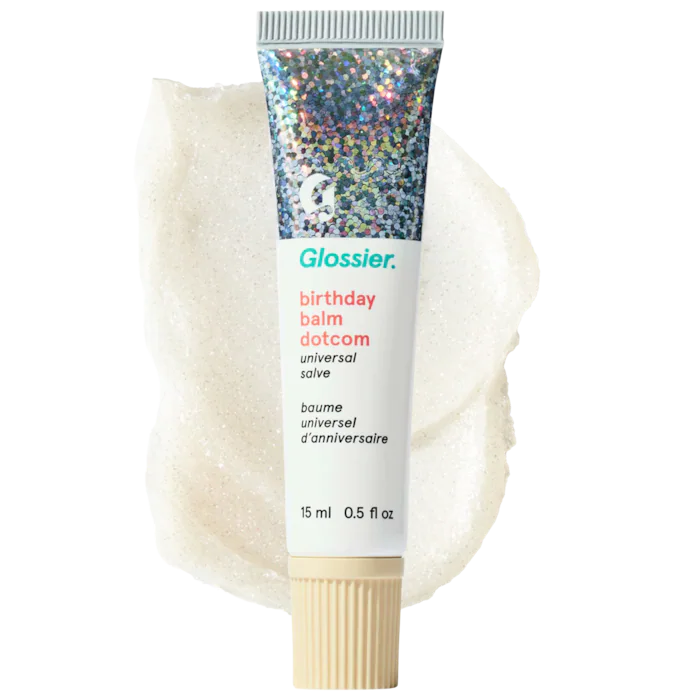 Balm Dotcom Lip Balm and Skin Salve-Birthday - soft shimmer clear