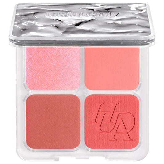 Blush Filter Blurring Blushlighters Palette-Toasty Peach - Peach Fizz, Baby Coral, Spiced Tangerine, Sunset Lychee - A warm blend of peaches, coral, and golden terracotta tones