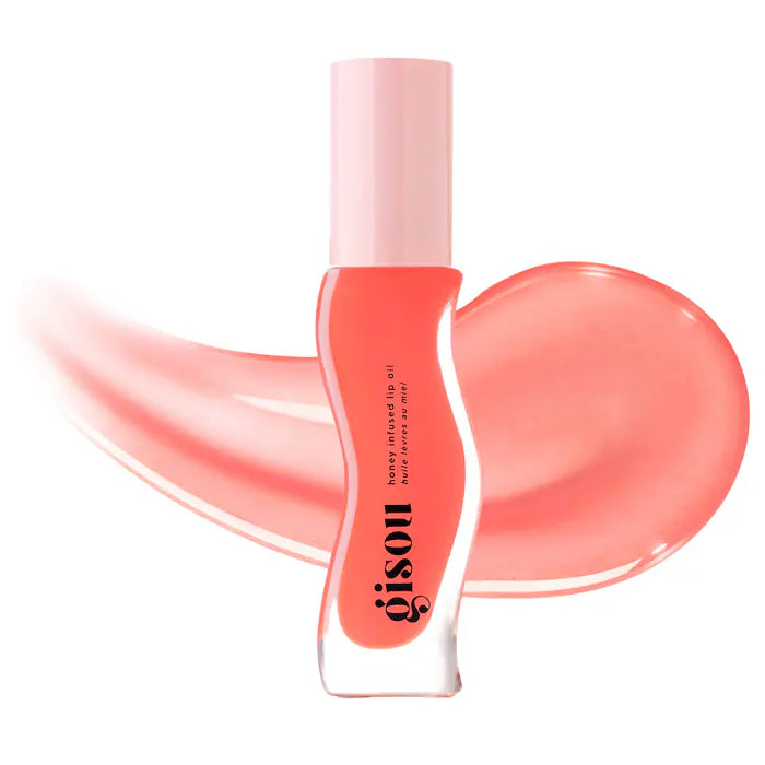 Honey Infused Hydrating Lip Oil-Bee-llini Peach - Sheer Soft Peach