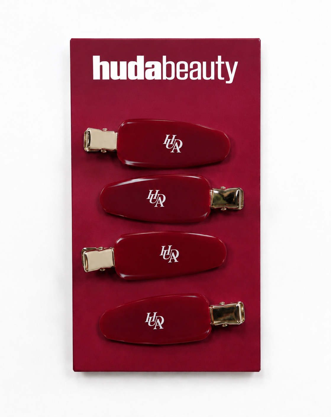 Huda Beauty Cherry Hair Clips Set – 4 Pieces