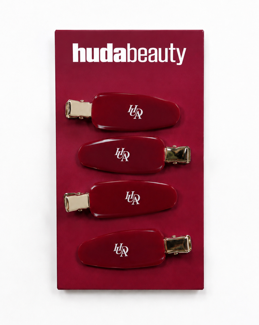 Huda Beauty Cherry Hair Clips Set – 4 Pieces