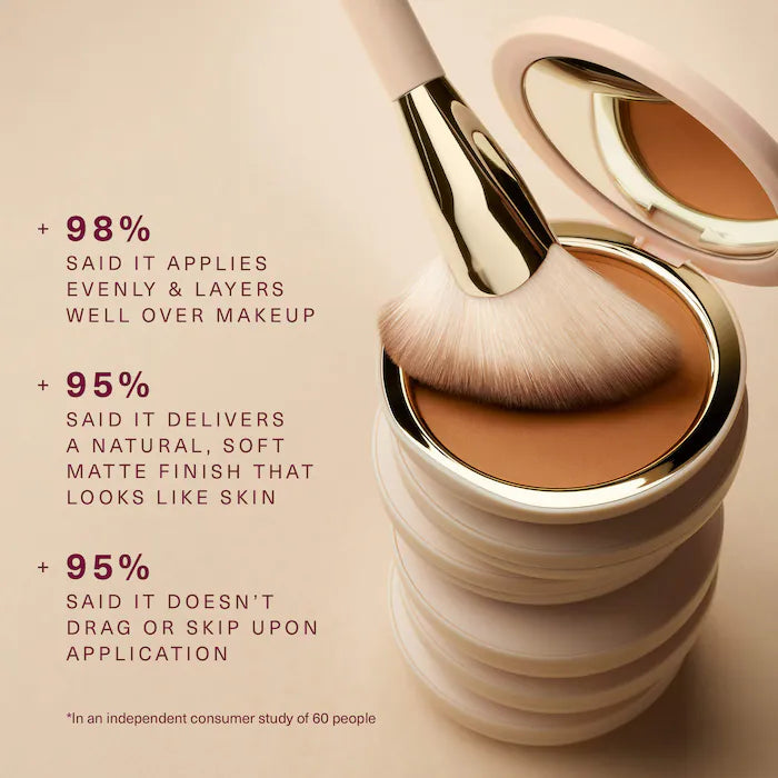 Warm Wishes Soft Matte Powder Bronzer-Warmed Up - light brown with neutral warm undertone