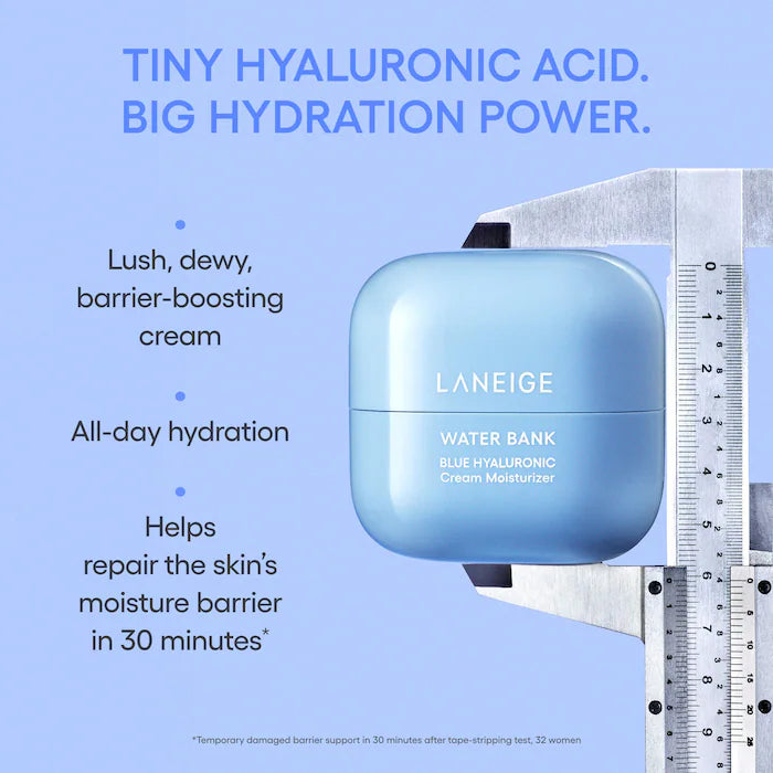 Mini Water Bank Blue Hyaluronic Cream Moisturizer for Moisture Barrier Repair-20ML