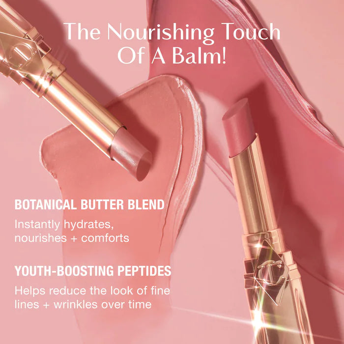 Pillow Talk Long Lasting Blush Balm Sheer Lip Tint-Blushed Rose - a sheer rosewood veil