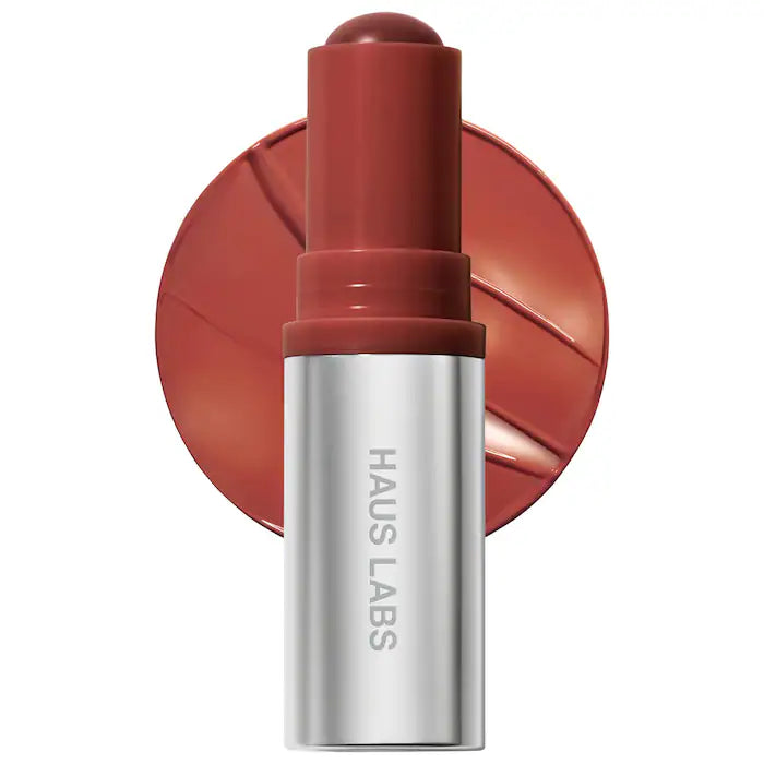 Color Fuse Longwear Hydrating Glassy Lip + Cheek Blush Balm Stick-Glassy Cayenne - deep rose