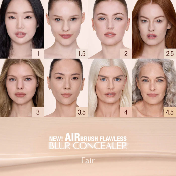 Airbrush Flawless Crease-Proof Long-Wear Blur Concealer with Hyaluronic Acid