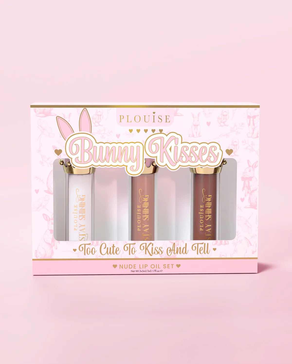 Bunny Kisses – Stay Shining Lip Oil Trio (105$ value)