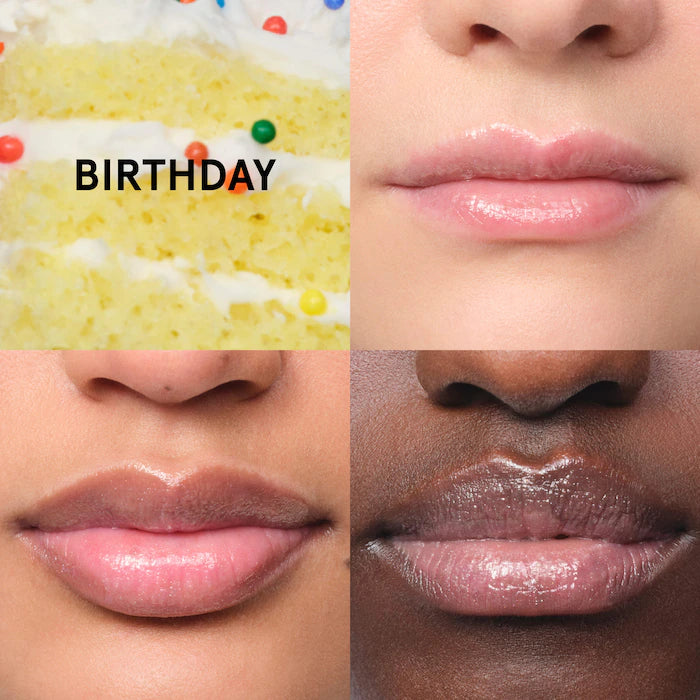 Balm Dotcom Lip Balm and Skin Salve-Birthday - soft shimmer clear