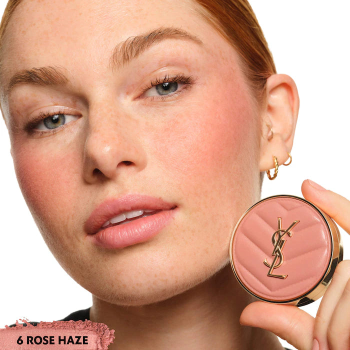 Make Me Blush 24H Buildable Powder Blush-6 Rose Haze - soft nude pink