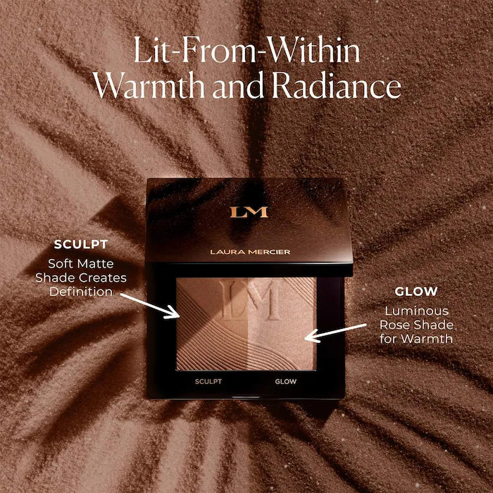 Bronze Color Infusion Talc-Free Matte & Luminous Duo-Medium neutral bronze