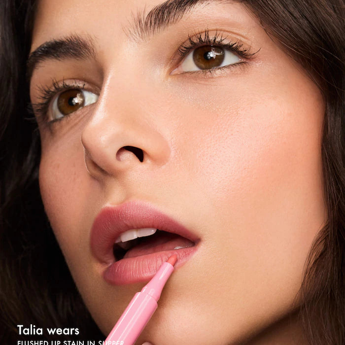 Flushed Lip Stain 12HR Long-Lasting Lip Tint-Slipper - soft warm pink