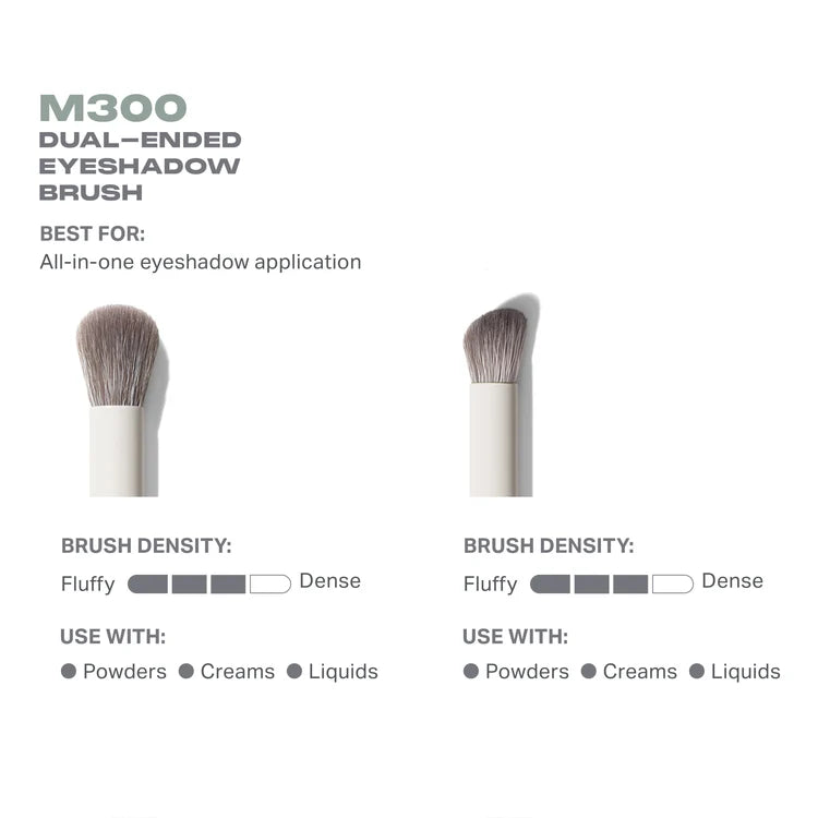 M300 DUAL-ENDED EYESHADOW BRUSH