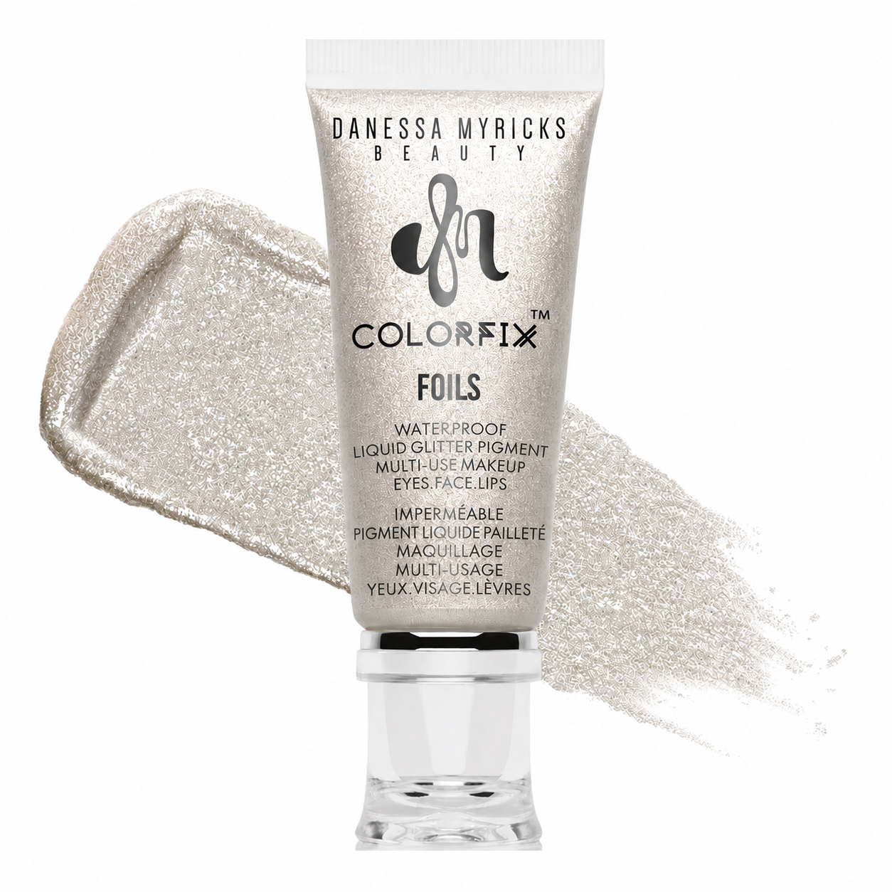 Foils - Glittery finish and multi-dimensional pearls- MILKY WAY-Silvery beige foil