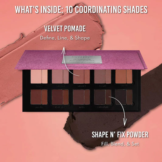 Groundwork: Blooming Romance - Palette For Eyes, Brows, Face & Lips