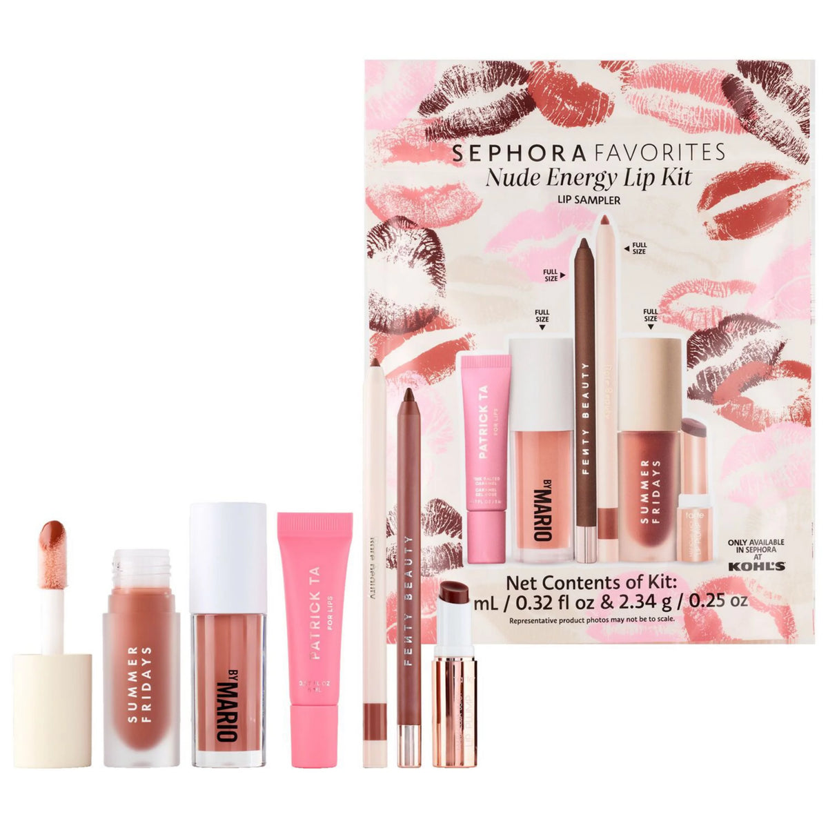 Sephora Favorites - Nude Energy Lip Kit Makeup Set