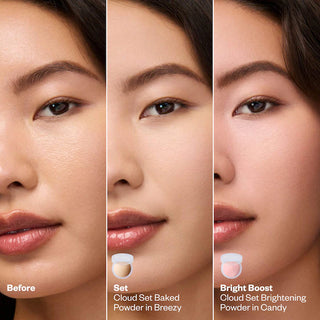 Mini Cloud Set Baked Setting & Smoothing Talc-Free Vegan Powder-Candy - sheer brightening pink
