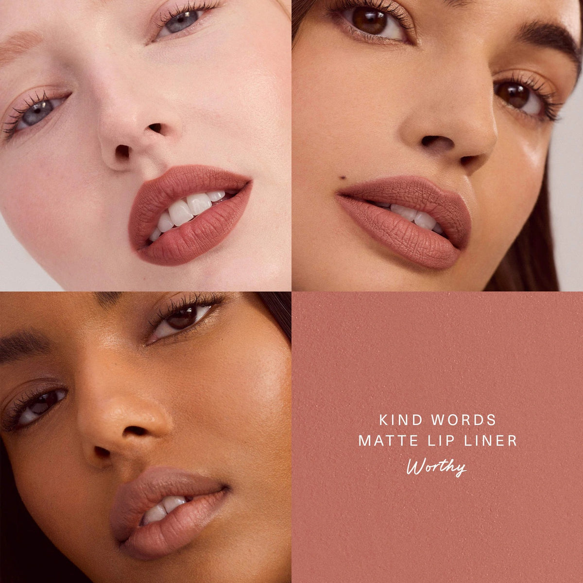 Kind Words Lip Liner - Worthy - rosy brown