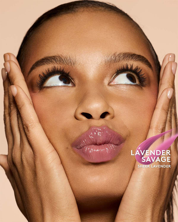 GLOSS BOMB HEAT UNIVERSAL LIP LUMINIZER + PLUMPER- Lavender savage