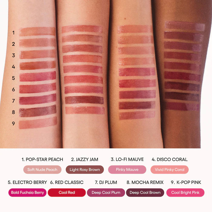 JuicePop Box Hydrating & Lightweight Oil Lip Tint-Jazzy Jam - Light Rosy Brown