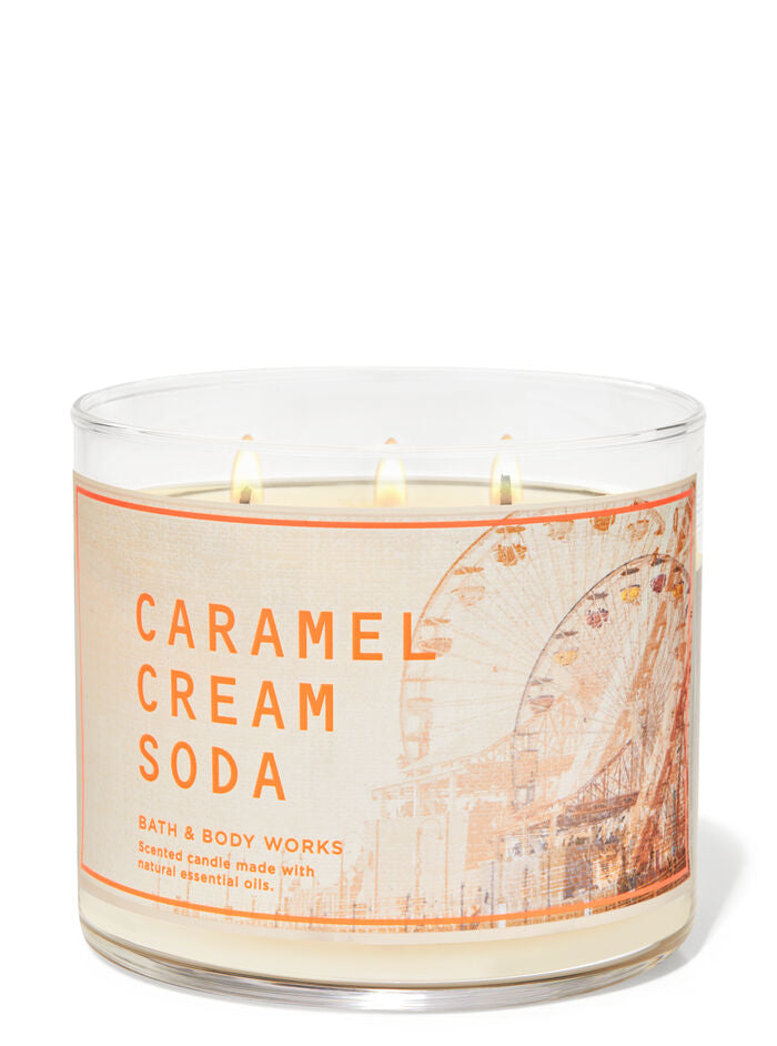 Caramel Cream Soda 3-Wick Scented Candle