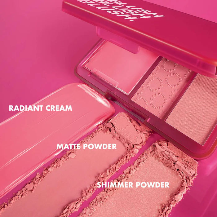 Blush Blush Blush. Cream & Powder Palette-01 Candy Lover - fresh pink blush palette