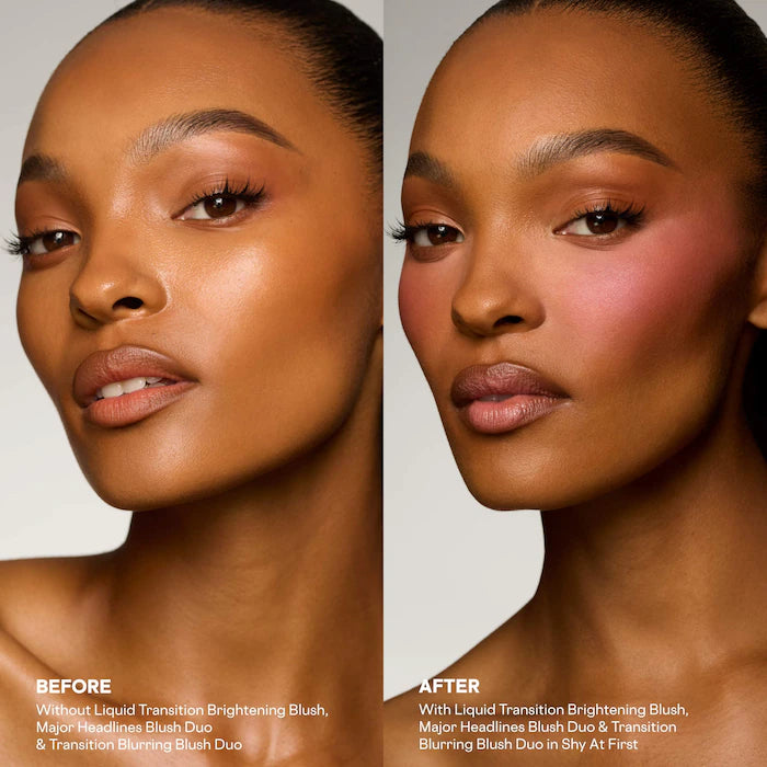 Major Headlines Transition Blurring Under Eye Blush Duo-Shy at first